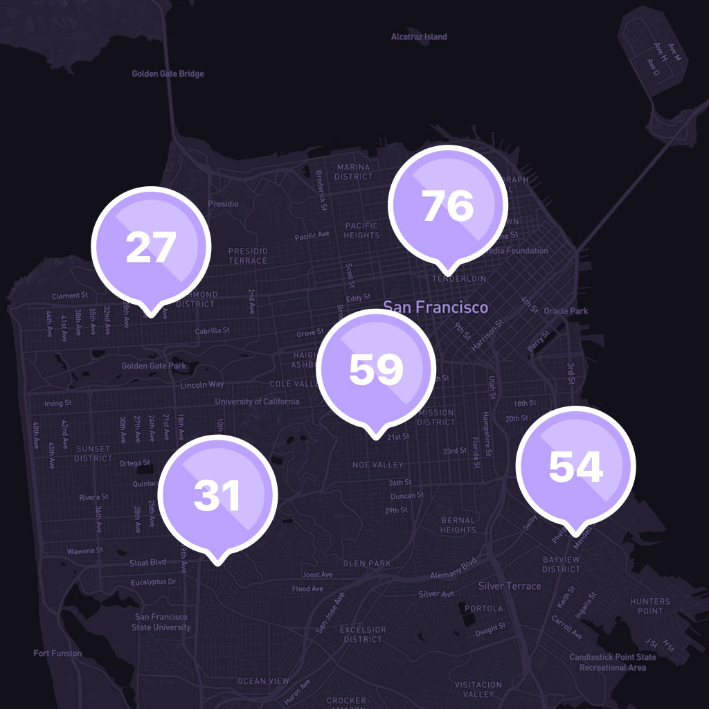 AskScout Risk Scores in San Francisco.